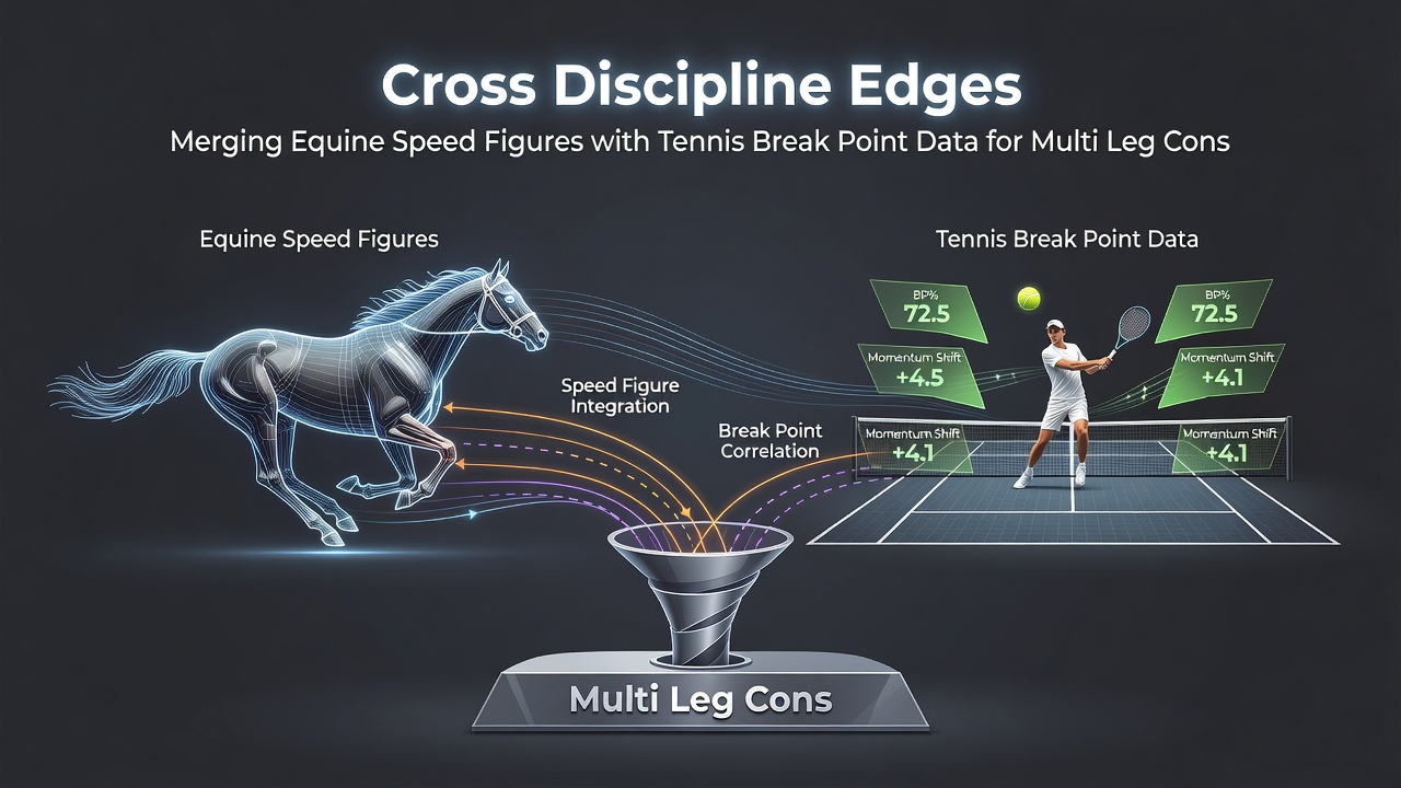 Chart displaying merged datasets of horse speed ratings alongside tennis breakpoint conversion trends