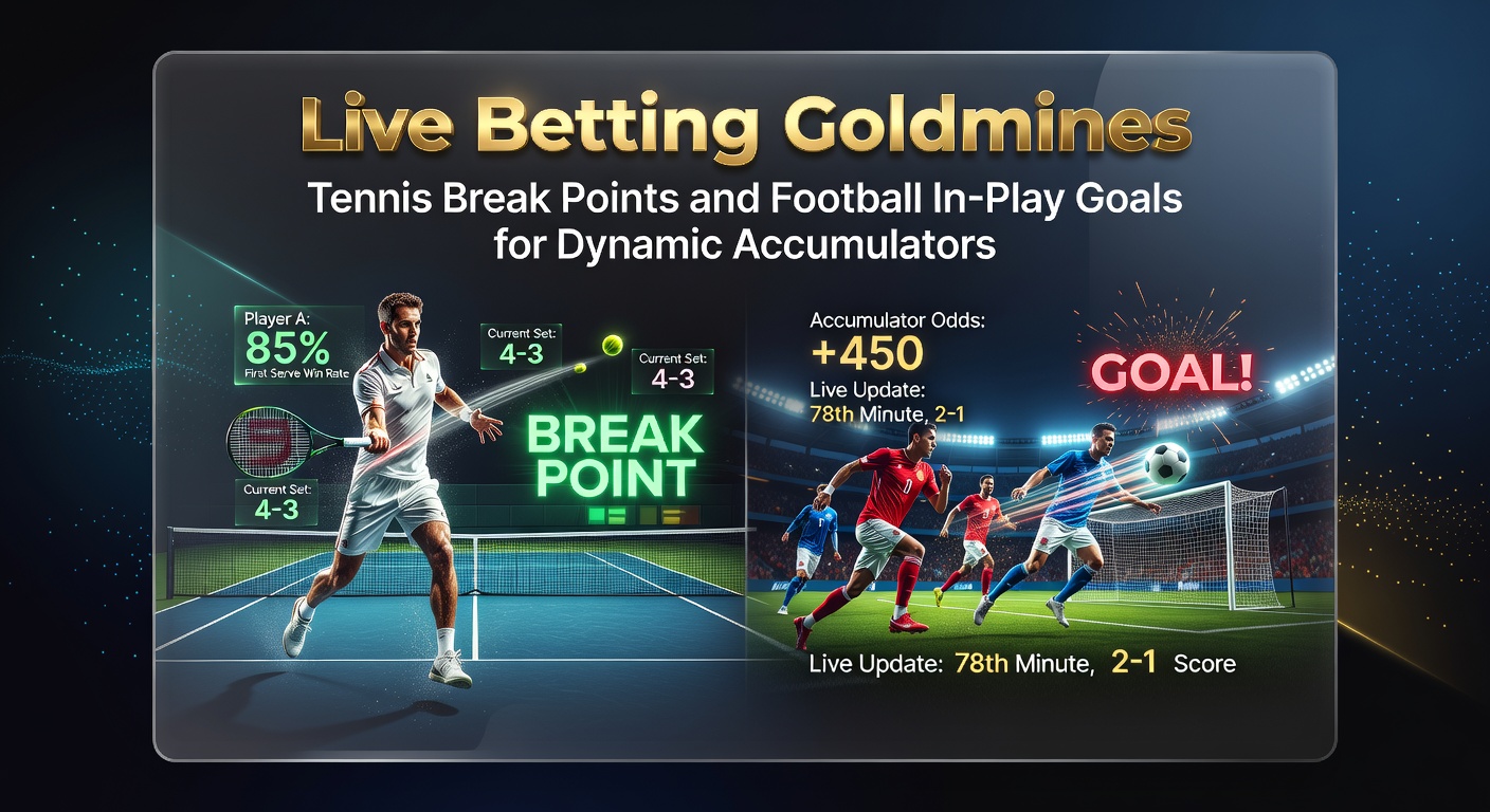 Football players celebrating an in-play goal during a packed stadium match, capturing the excitement of live accumulator building