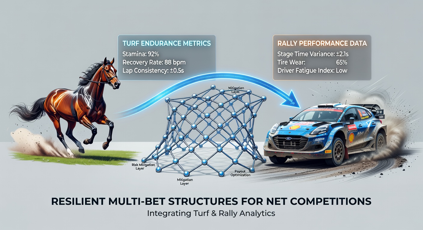 Turf racing endurance metrics displayed alongside rally timing charts used in tennis accumulator planning